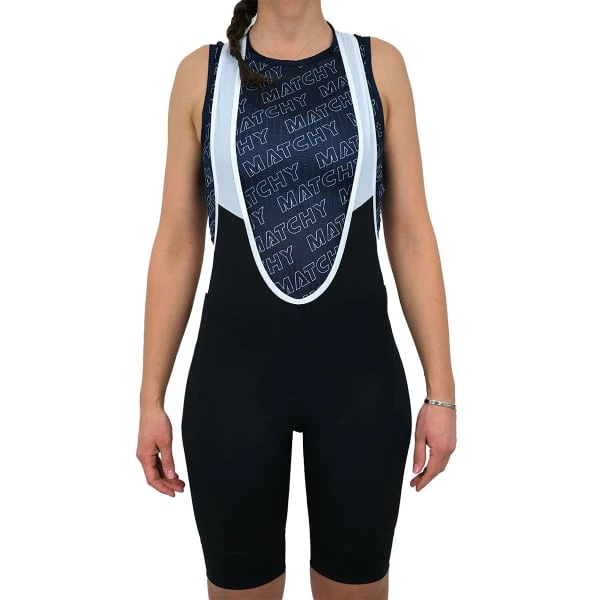 Cuissards Vélo MATCHY CYCLING BIB SHORT ESSENTIAL W BLACK 22 Noir / Blanc 4 Cuissards Vélo MATCHY CYCLING BIB SHORT ESSENTIAL W BLACK 22 Noir / Blanc – Image 2