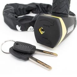 Antivol Vélo MICHELIN ANTIVOL CHAINE 100 BLACK 22 Noir -Equipement vélo Soldes 9 110375 antivol chaine 100 black 801110 04