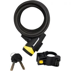 Equipement vélo Soldes -Equipement vélo Soldes 9 110382 antivol spirale 180 black 801116 02