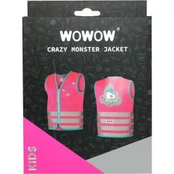 Vestes Vélo WOWOW CRAZY MONSTER KIDS VEST PINK 22 Rose -Equipement vélo Soldes 9 111007 crazy monster kids vest pink wo00126p 03