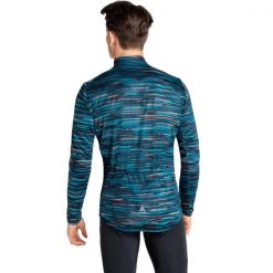 Maillots Vélo ODLO ZEROWEIGHT CERAMIWARM MID LAYER FULL ZIP DEEP DIVE 23 Bleu -Equipement vélo Soldes 9 114052 zeroweight ceramiwarm mid layer full zip deep dive 411832 20821 04