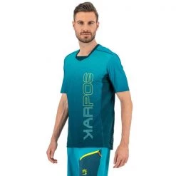Maillots Vélo KARPOS VERVE TEE RELF POND/ENAMEL/YELLOW FLUO 22 Bleu -Equipement vélo Soldes 9 116482 2500967 018 03