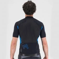 Maillots Vélo KARPOS PRALONGIA JERSEY BLACK/INDIGO B 22 Noir / Bleu -Equipement vélo Soldes 9 116494 2500828 071 04