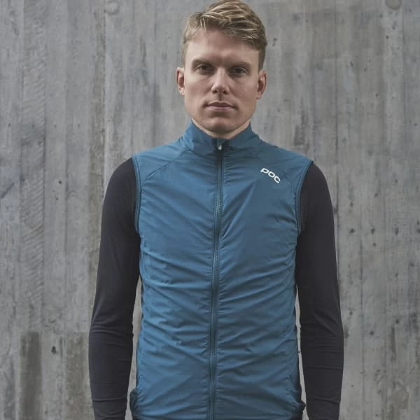 Vestes Vélo POC PRO THERMAL VEST DIOPTASE BLUE 22 Bleu 6 Vestes Vélo POC PRO THERMAL VEST DIOPTASE BLUE 22 Bleu – Image 4