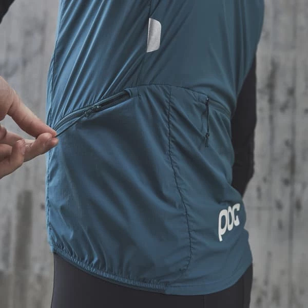 Vestes Vélo POC PRO THERMAL VEST DIOPTASE BLUE 22 Bleu 7 Vestes Vélo POC PRO THERMAL VEST DIOPTASE BLUE 22 Bleu – Image 5