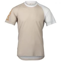 Maillots Vélo POC MTB PURE TEE LIGHT SANDSTONE BEIGE 22 Beige / Blanc
