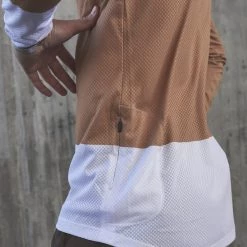 Maillots Vélo POC MTB PURE LS JERSEY ARAGONITE BROWN/HYDROGEN WHITE 22 Marron / Blanc -Equipement vélo Soldes 9 116583 52844 1818 03