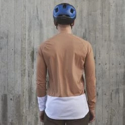 Maillots Vélo POC MTB PURE LS JERSEY ARAGONITE BROWN/HYDROGEN WHITE 22 Marron / Blanc -Equipement vélo Soldes 9 116583 52844 1818 06