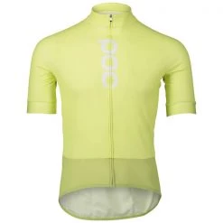 Maillots Vélo POC M'S ESSENTIAL ROAD LOGO JERSEY LEMON CALCITE 22 Jaune