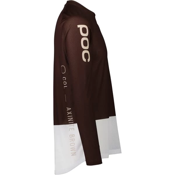 Maillots Vélo POC MTB PURE LS JERSEY AXINITE BROWN/HYDROGEN WHITE 23 Marron / Blanc 5 Maillots Vélo POC MTB PURE LS JERSEY AXINITE BROWN/HYDROGEN WHITE 23 Marron / Blanc – Image 3