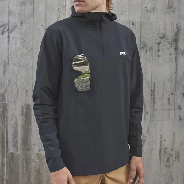 Vestes Vélo POC M'S MANTLE THERMAL HOODIE URANIUM BLACK 23 Noir 5 Vestes Vélo POC M'S MANTLE THERMAL HOODIE URANIUM BLACK 23 Noir – Image 3