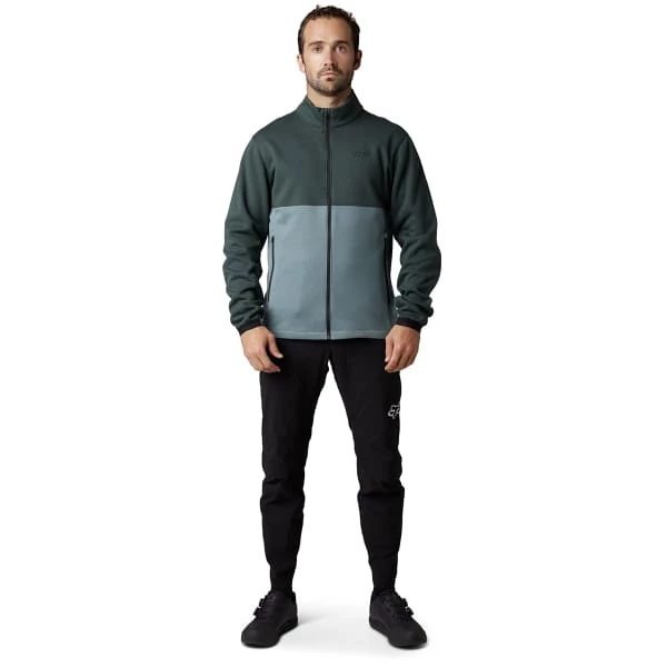 Vestes Vélo FOX RANGER FIRE FLEECE CREW EMERALD 23 Noir / Bleu 7 Vestes Vélo FOX RANGER FIRE FLEECE CREW EMERALD 23 Noir / Bleu – Image 5