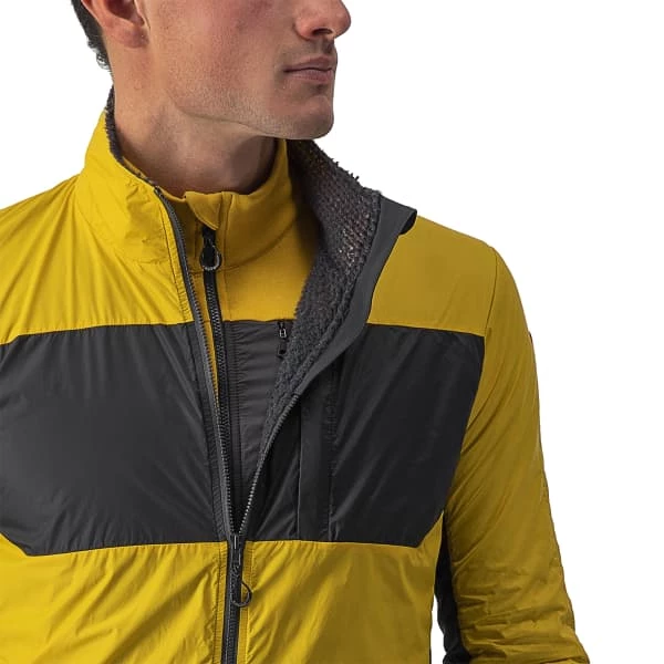 Vestes Vélo CASTELLI UNLIMITED PUFFY JKT GOLDENROD/DARK GRAY 23 Gris / Jaune 4 Vestes Vélo CASTELLI UNLIMITED PUFFY JKT GOLDENROD/DARK GRAY 23 Gris / Jaune – Image 3