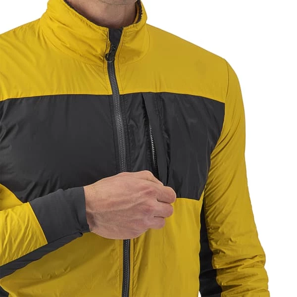 Vestes Vélo CASTELLI UNLIMITED PUFFY JKT GOLDENROD/DARK GRAY 23 Gris / Jaune 5 Vestes Vélo CASTELLI UNLIMITED PUFFY JKT GOLDENROD/DARK GRAY 23 Gris / Jaune – Image 4
