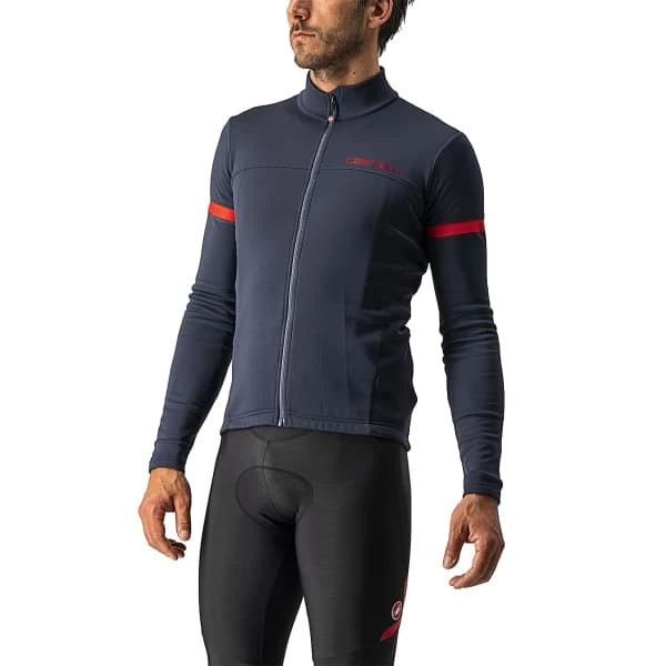 Maillots Vélo CASTELLI FONDO 2 JERSEY FZ SAVILE BLUE/RED REFLEX 23 Bleu 3 Maillots Vélo CASTELLI FONDO 2 JERSEY FZ SAVILE BLUE/RED REFLEX 23 Bleu