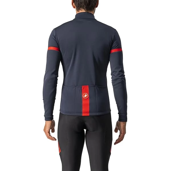 Maillots Vélo CASTELLI FONDO 2 JERSEY FZ SAVILE BLUE/RED REFLEX 23 Bleu 4 Maillots Vélo CASTELLI FONDO 2 JERSEY FZ SAVILE BLUE/RED REFLEX 23 Bleu – Image 2
