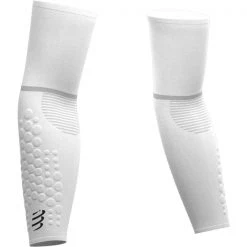 Manchettes Vélo COMPRESSPORT ARMFORCE ULTRALIGHT WHITE 22 Blanc