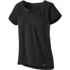 Maillots Vélo PATAGONIA W'S CAP COOL TRAIL BIKE HENLEY BLACK 22 Noir