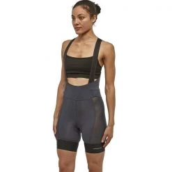 Cuissards Vélo PATAGONIA W'S ENDLESS RIDE LINER BIBS SMOLDER BLUE 20 Gris -Equipement vélo Soldes 9 81888 w s endless ride liner bibs smolder blue 24570 smdb 03