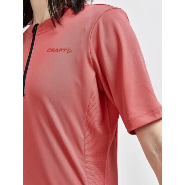 Maillots Vélo CRAFT CORE OFFROAD SS JERSEY W CORAL 21 Rose 6 Maillots Vélo CRAFT CORE OFFROAD SS JERSEY W CORAL 21 Rose – Image 4