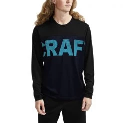Maillots Vélo CRAFT CORE OFFROAD XT LS JERSEY M BLACK/BLAZE 21 Bleu / Noir -Equipement vélo Soldes 9 83342 core offroad xt ls jersey m black blaze co1910574 999396 03