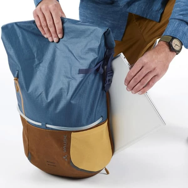 Sacoches Vélo VAUDE CITYGO BIKE 23 BALTIC SEA 23 Bleu / Marron 6 Sacoches Vélo VAUDE CITYGO BIKE 23 BALTIC SEA 23 Bleu / Marron – Image 4