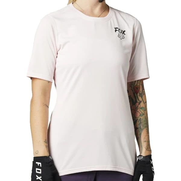 Maillots Vélo FOX W RANGER SS JERSEY PALE PINK 21 Rose 3 Maillots Vélo FOX W RANGER SS JERSEY PALE PINK 21 Rose