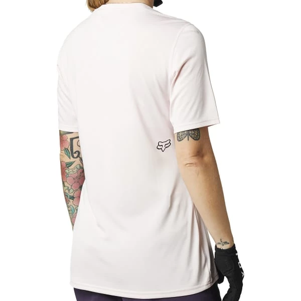 Maillots Vélo FOX W RANGER SS JERSEY PALE PINK 21 Rose 6 Maillots Vélo FOX W RANGER SS JERSEY PALE PINK 21 Rose – Image 4