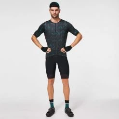 Maillots Vélo OAKLEY ENDURANCE JERSEY 2.0 BAYBARRY DOTS 21 Vert / Noir / Bleu -Equipement vélo Soldes 9 86002 foa400176 9ar 04