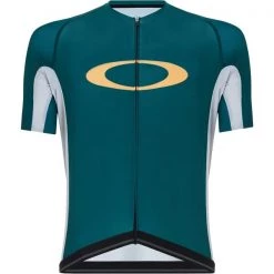 Maillots Vélo OAKLEY ICON JERSEY 2.0 BAYBERRY 21 Blanc / Vert