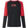 Maillots Vélo OAKLEY SWITCHBACK LS TRAIL TEE BLACKOUT 21 Rouge / Noir