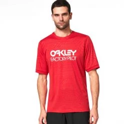 Maillots Vélo OAKLEY PIPELINE TRAIL TEE RED LINE 21 Rouge -Equipement vélo Soldes 9 86012 foa401894 465 04