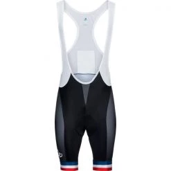 Cuissards Vélo ODLO CUISSARD A BRETELLES PERFORMANCE BIKE FRANCE WHITE 21 Noir
