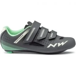 Chaussures Vélo Route NORTHWAVE CORE WMN ANTHRA/LIGHT GREEN 21 Gris / Vert