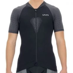 Maillots Vélo UYN MAN BIKING GRANFONDO OW SHIRT SH_SL BLACKBOARD/CHARCOL 21 Noir / Gris