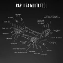 Outillage Vélo LEZYNE RAP II 24 BLACK 22 Noir -Equipement vélo Soldes 9 88867 lmt rap ii 24 03