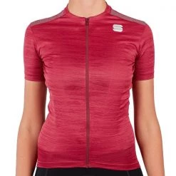 Maillots Vélo SPORTFUL SUPERGIARA W JERSEY RED RUMBA 21 Rose