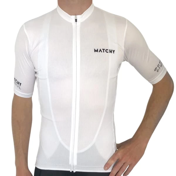 Maillots Vélo MATCHY CYCLING MAILLOT ESSENTIEL BLANC 22 Blanc 3 Maillots Vélo MATCHY CYCLING MAILLOT ESSENTIEL BLANC 22 Blanc