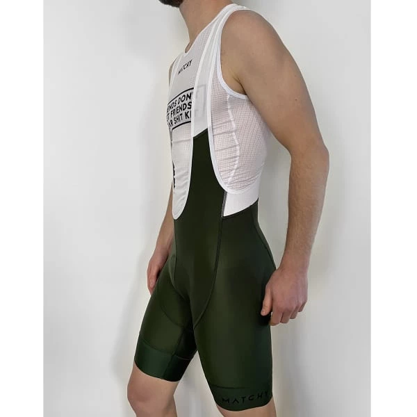 Cuissards Vélo MATCHY CYCLING CUISSARD CLASSIQUE COURT OLIVE 21 Vert 4 Cuissards Vélo MATCHY CYCLING CUISSARD CLASSIQUE COURT OLIVE 21 Vert – Image 2