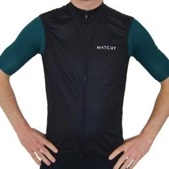 Vestes Vélo MATCHY CYCLING GILET NOIR 21 Noir