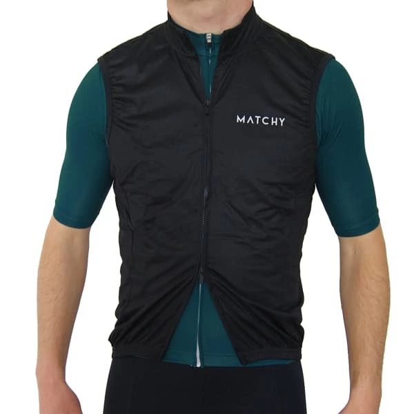 Vestes Vélo MATCHY CYCLING GILET NOIR 21 Noir 4 Vestes Vélo MATCHY CYCLING GILET NOIR 21 Noir – Image 2