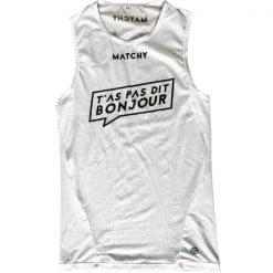 Maillots Vélo MATCHY CYCLING BASELAYER BLANC 21 Blanc