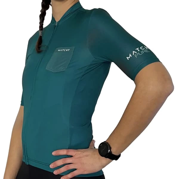 Maillots Vélo MATCHY CYCLING MAILLOT PURE W ESPERANCE 21 Vert 4 Maillots Vélo MATCHY CYCLING MAILLOT PURE W ESPERANCE 21 Vert – Image 2