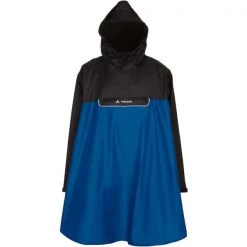 Vestes Vélo VAUDE VALERO PONCHO BLUE 22 Bleu / Noir