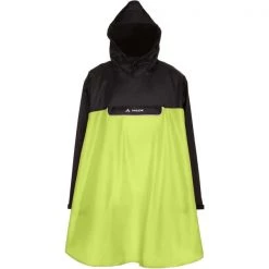 Vestes Vélo VAUDE VALERO PONCHO LEMON 22 Vert / Noir