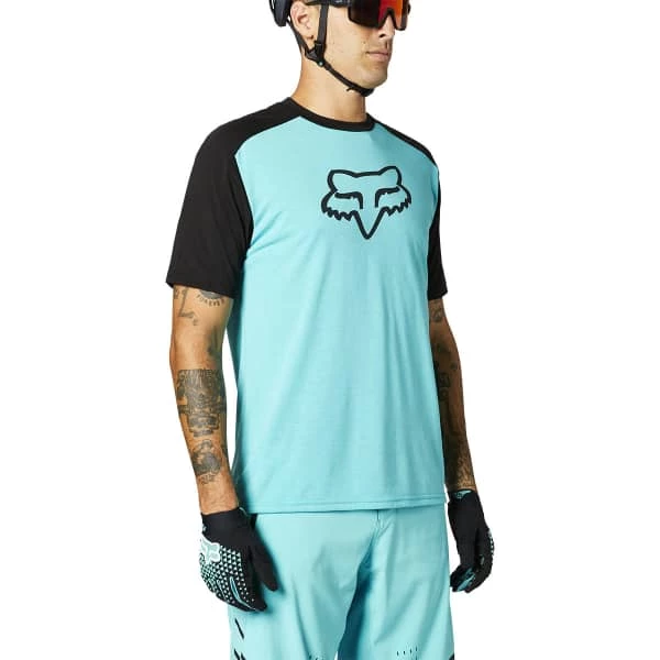 Maillots Vélo FOX RANGER DR SS JERSEY TEAL 21 Bleu 3 Maillots Vélo FOX RANGER DR SS JERSEY TEAL 21 Bleu