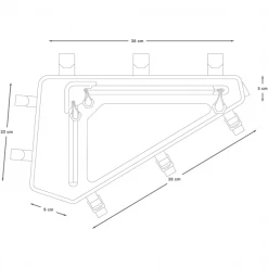 Sacoches Vélo APIDURA BACKCOUNTRY FULL FRAME PACK 4L 22 Noir / Gris / Jaune -Equipement vélo Soldes 9 91346 backcountry full frame pack 4l fbm 04