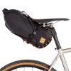 Sacoches Vélo RESTRAP SADDLE BAG ORANGE 8L + DRY BAG 22 Noir