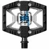 CRANKBROTHERS Pédales Vélo CRANKBROTHER DOUBLE SHOT 2 SILVER/BLACK 22 Noir -Equipement vélo Soldes 9 95280 crankbrother double shot 2 silver black 16006 01