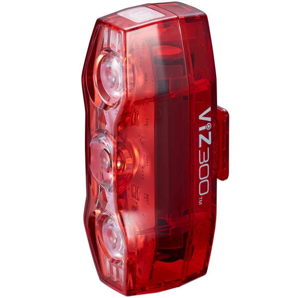 Lampes Vélo CATEYE VIZ 300 22 Rouge 3 Lampes Vélo CATEYE VIZ 300 22 Rouge
